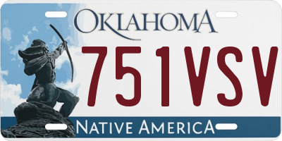 OK license plate 751VSV