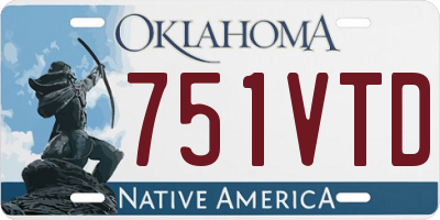 OK license plate 751VTD