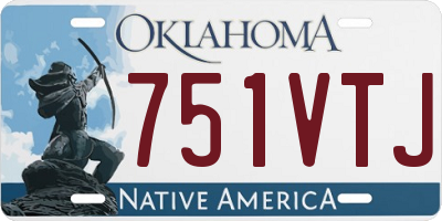 OK license plate 751VTJ