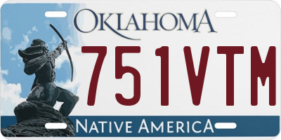 OK license plate 751VTM
