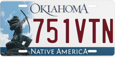 OK license plate 751VTN