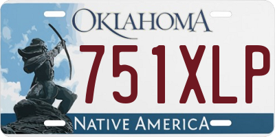 OK license plate 751XLP