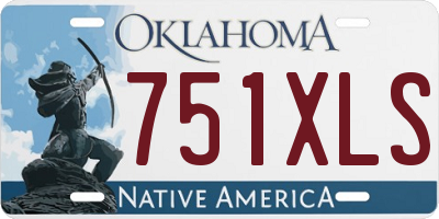 OK license plate 751XLS