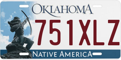 OK license plate 751XLZ