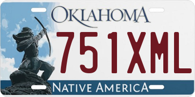 OK license plate 751XML