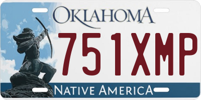 OK license plate 751XMP