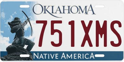 OK license plate 751XMS
