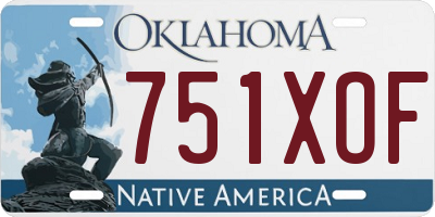 OK license plate 751XOF