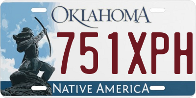 OK license plate 751XPH