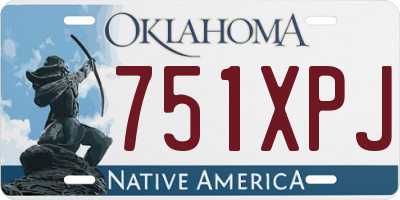 OK license plate 751XPJ