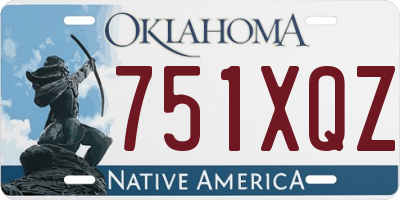 OK license plate 751XQZ