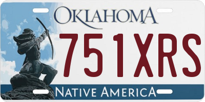 OK license plate 751XRS
