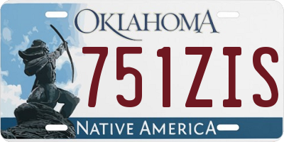 OK license plate 751ZIS