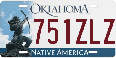 OK license plate 751ZLZ