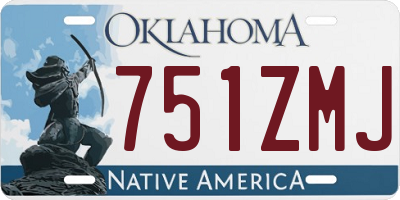 OK license plate 751ZMJ