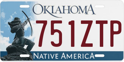 OK license plate 751ZTP