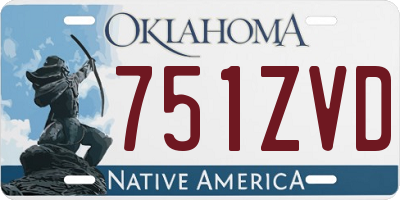 OK license plate 751ZVD
