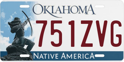 OK license plate 751ZVG