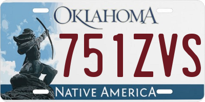 OK license plate 751ZVS