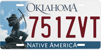 OK license plate 751ZVT