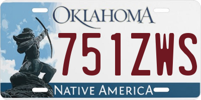 OK license plate 751ZWS