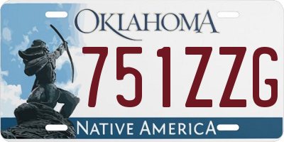 OK license plate 751ZZG