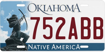 OK license plate 752ABB