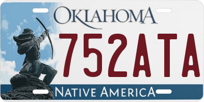 OK license plate 752ATA