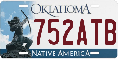 OK license plate 752ATB