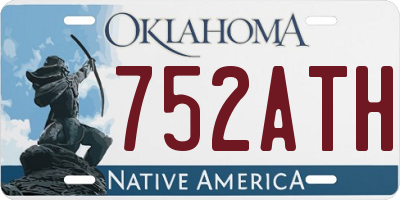 OK license plate 752ATH