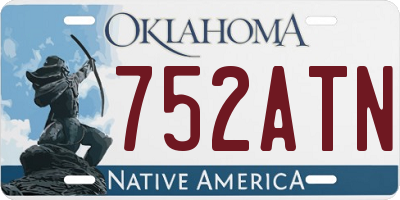 OK license plate 752ATN