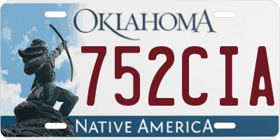 OK license plate 752CIA