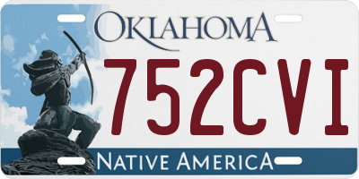 OK license plate 752CVI