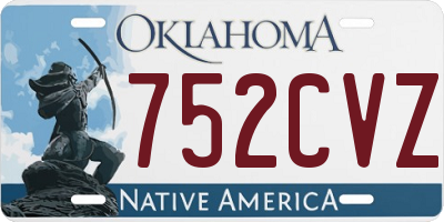 OK license plate 752CVZ