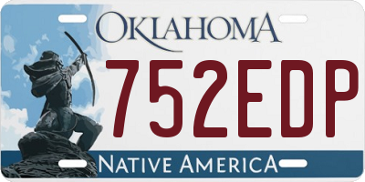 OK license plate 752EDP