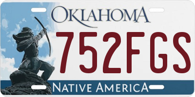 OK license plate 752FGS