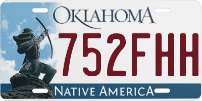 OK license plate 752FHH