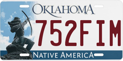 OK license plate 752FIM