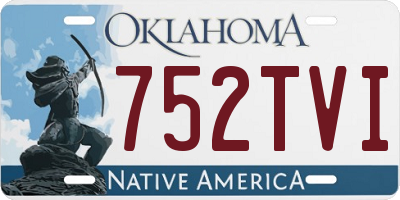 OK license plate 752TVI