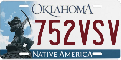 OK license plate 752VSV