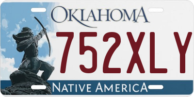 OK license plate 752XLY