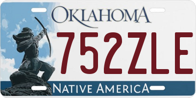 OK license plate 752ZLE