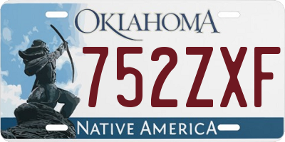 OK license plate 752ZXF