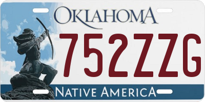 OK license plate 752ZZG
