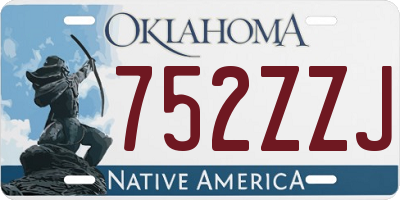 OK license plate 752ZZJ