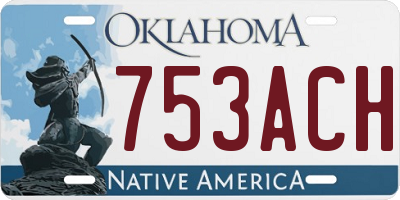 OK license plate 753ACH