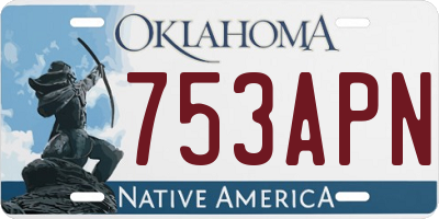 OK license plate 753APN