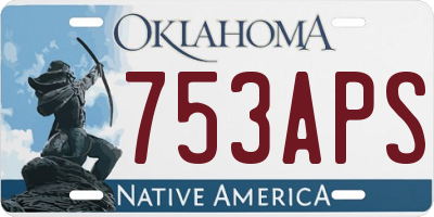 OK license plate 753APS