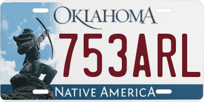 OK license plate 753ARL