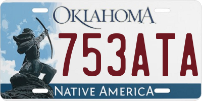 OK license plate 753ATA